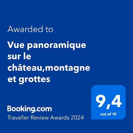 Vue Panoramique Sur Le Chateau,Montagne Et Grottes Фонтен-де-Воклюз Екстериор снимка